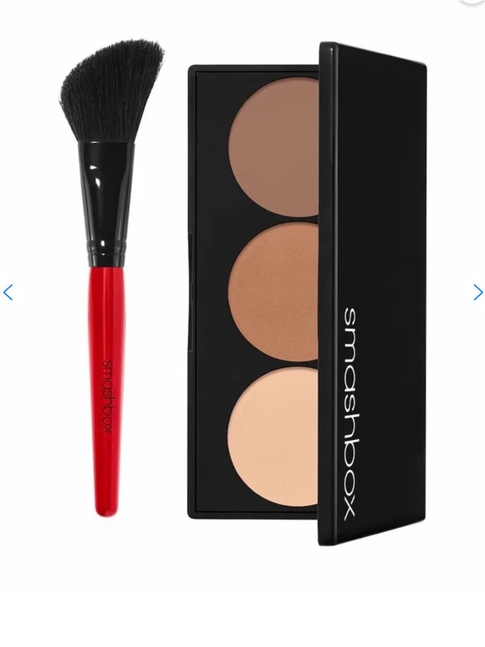 New Smashbox Step By Step Contour Palette Kit with Brush Sculpt Highlight Glam